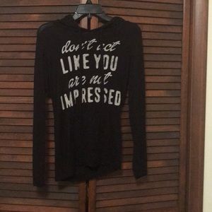 Black Hoodie Style Shirt